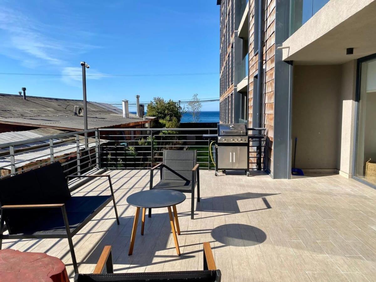 Апартаменти Depto 2D2B Frente A La Costanera Piscina Temperada Servicio Hom 0401 Пуерто-Варас Екстер'єр фото